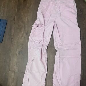 American Eagle Outfitters Soft Pink Stretch Pants